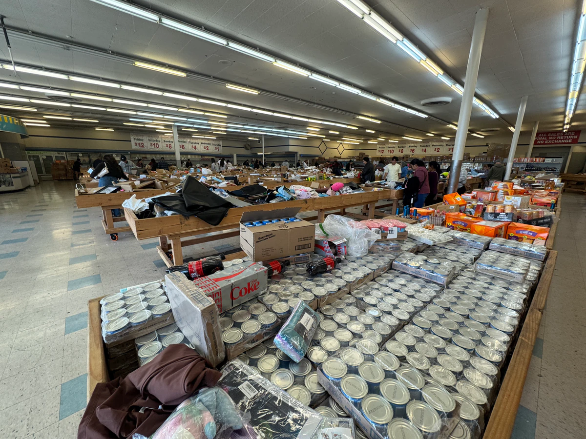 Bin Stores in Santa Ana, CA interior merchandise display - discount store.