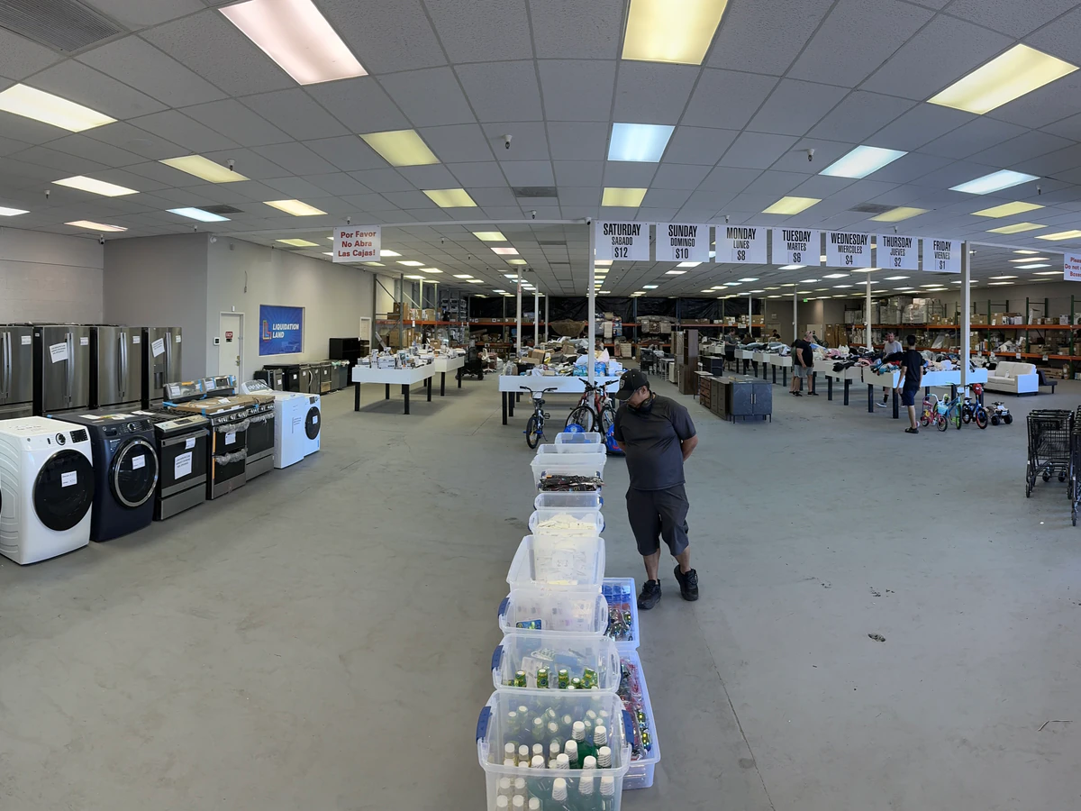 Liquidation Land interior merchandise display - general store in chandler, arizona.