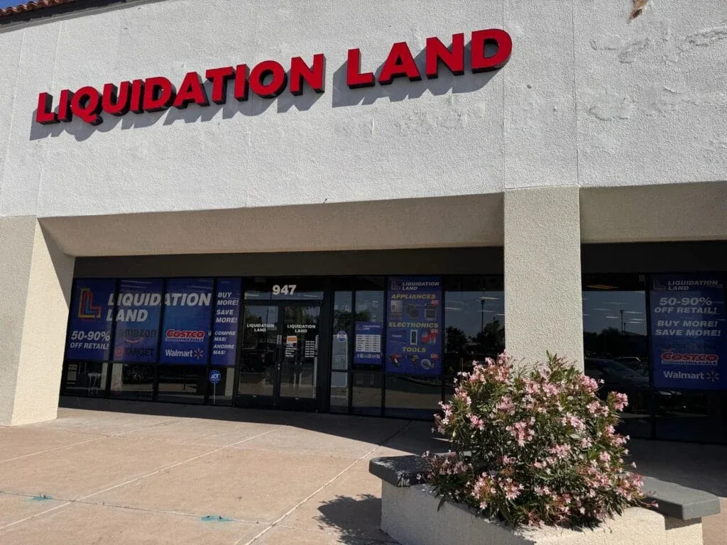 Liquidation Land interior merchandise display - general store in chandler, arizona.