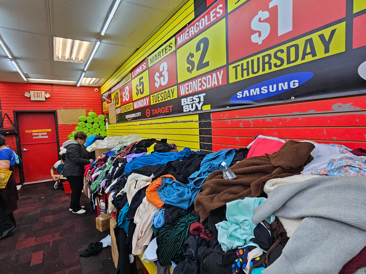 Loco Hot Deals interior merchandise display - discount store in newark, new jersey.