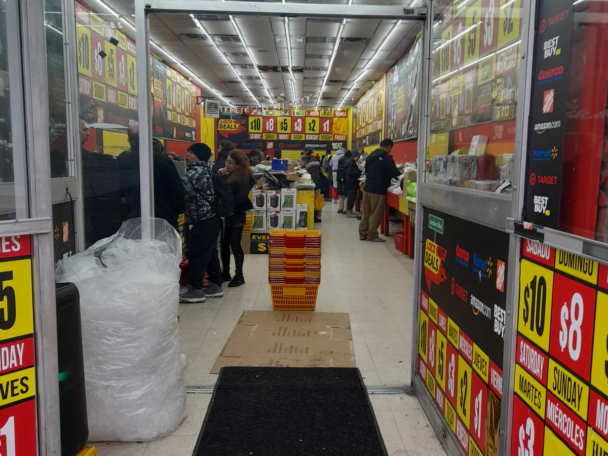 Loco Hot Deals interior merchandise display - general store in corona, new york.