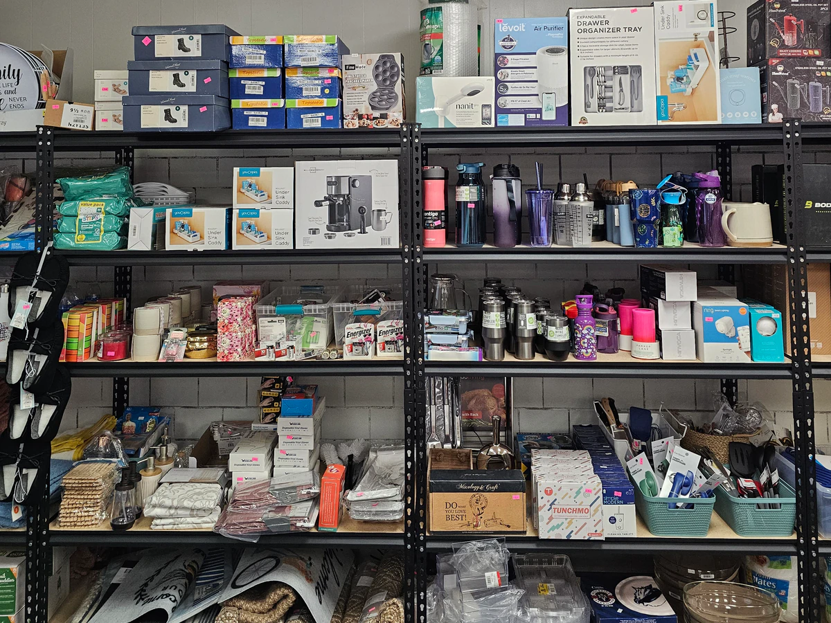 Luckey Liquidations LLC interior merchandise display - discount store.