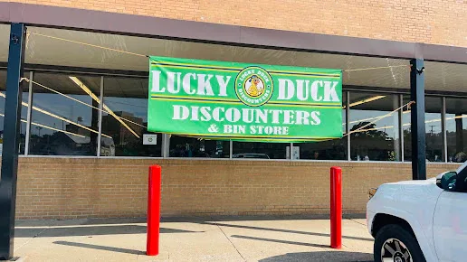 Lucky Duck interior merchandise display - discount store in morgantown, west virginia.