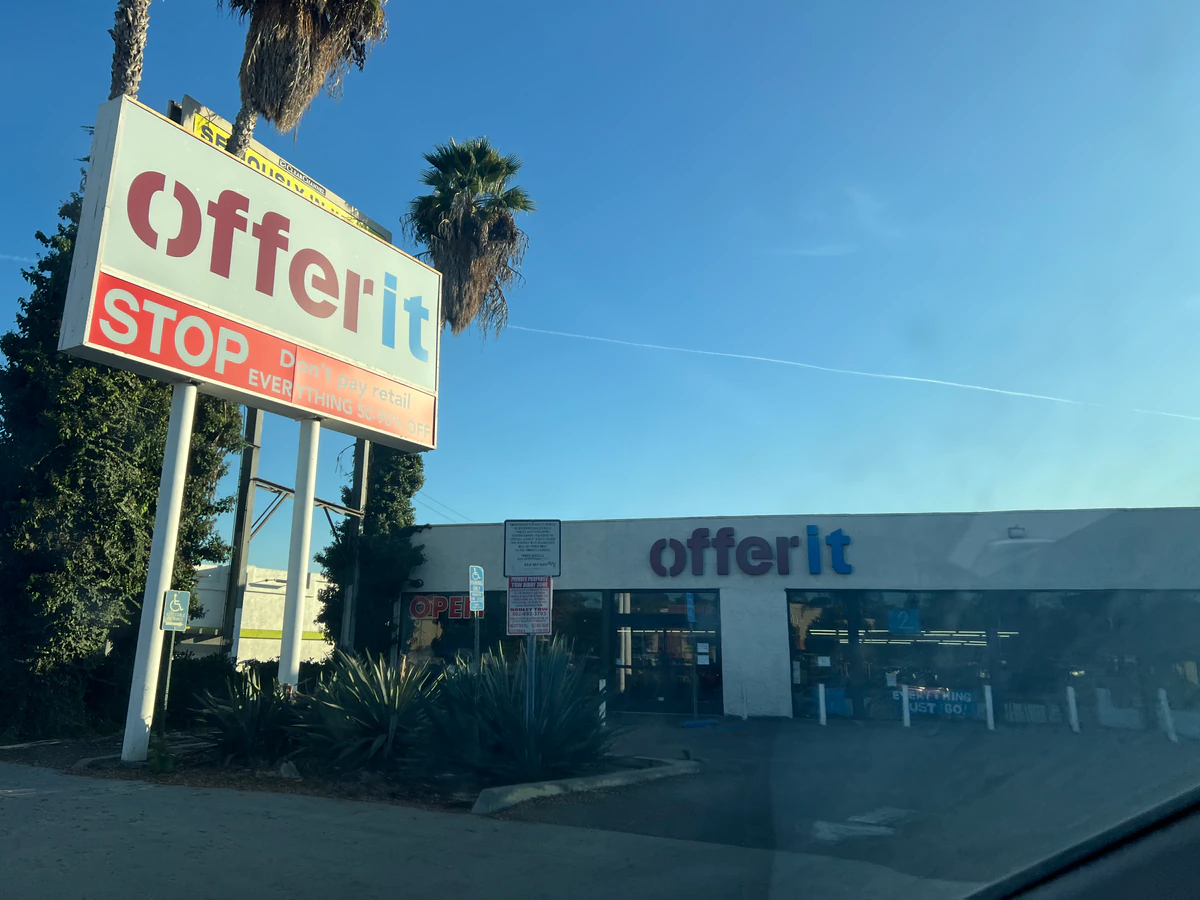 Offerit Store interior merchandise display - general store in whittier, california.