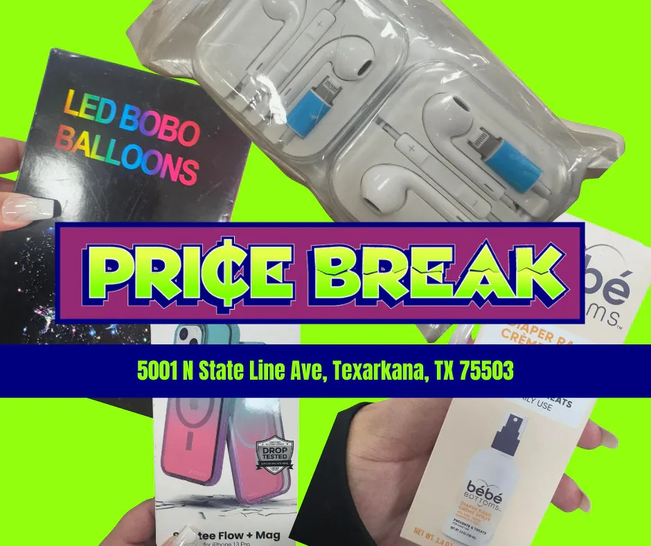Price Break interior merchandise display - discount store in texarkana, texas.