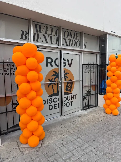 RGV Discount Depot interior merchandise display - discount store in brownsville, texas.