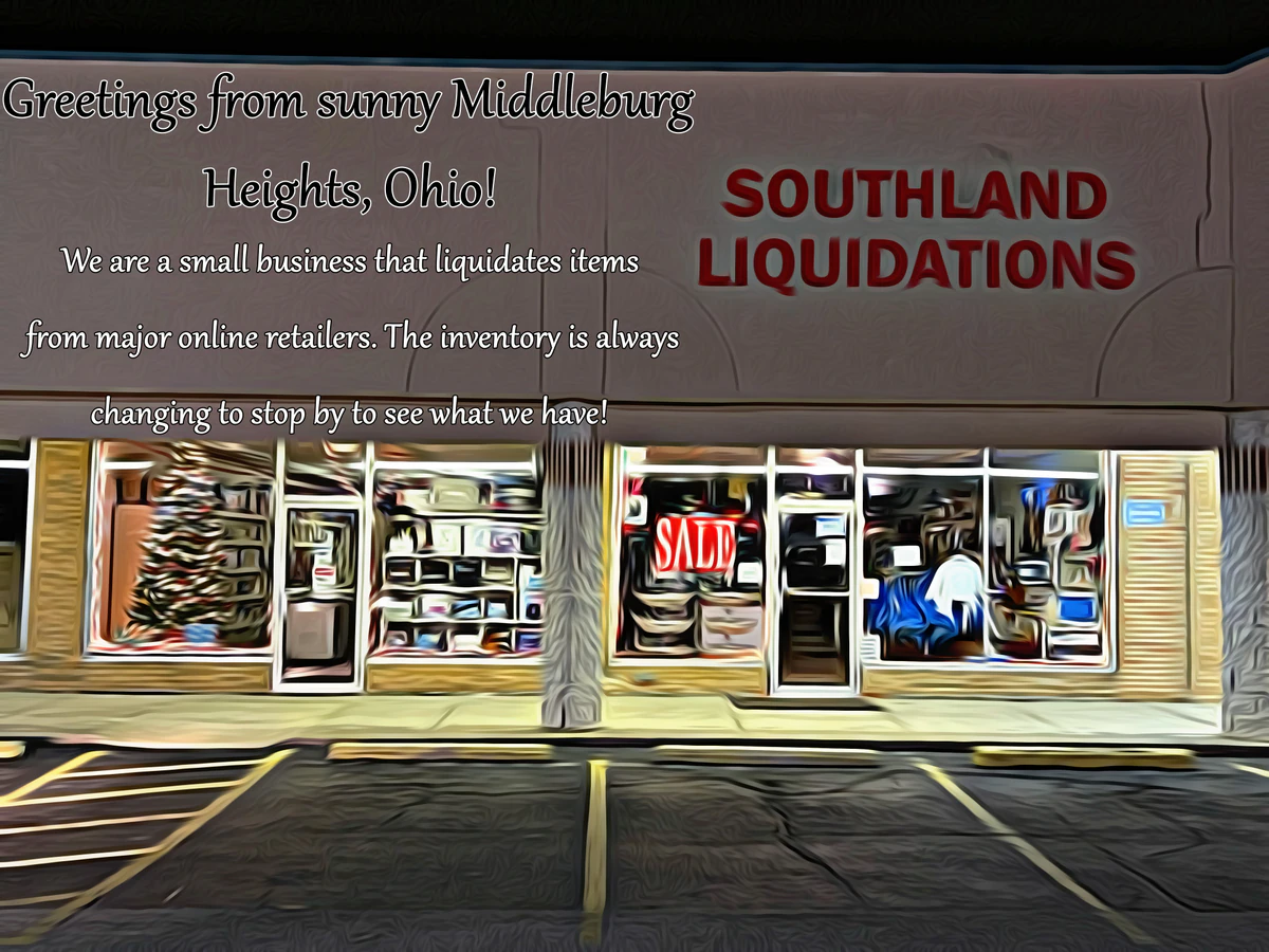 Southland Liquidations Bin Store interior merchandise display - bin store in middleburg heights, ohio.