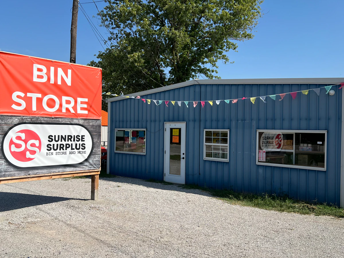 Sunrise Surplus Bin Store interior merchandise display - bin store in broken arrow, oklahoma.