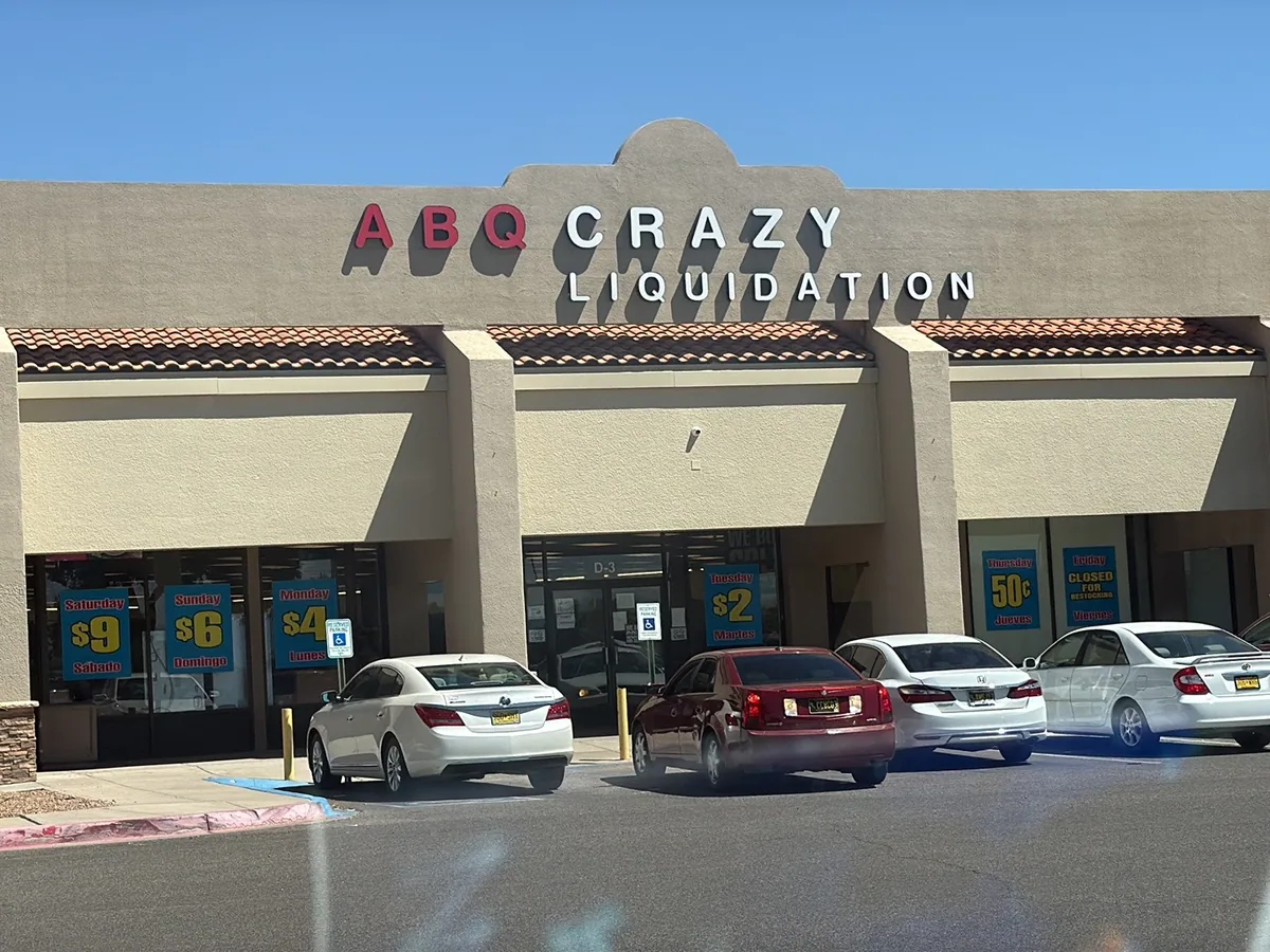 Super Black Friday bin store in Albuquerque, NM — a liquidation store with daily price drops.