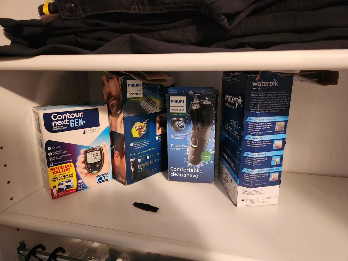 Inside Super Black Friday bin store in Albuquerque, NM showing liquidation bins and bargain finds.