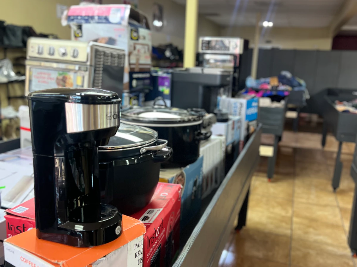 Super Deal Outlet Bissonnet interior merchandise display - outlet store.
