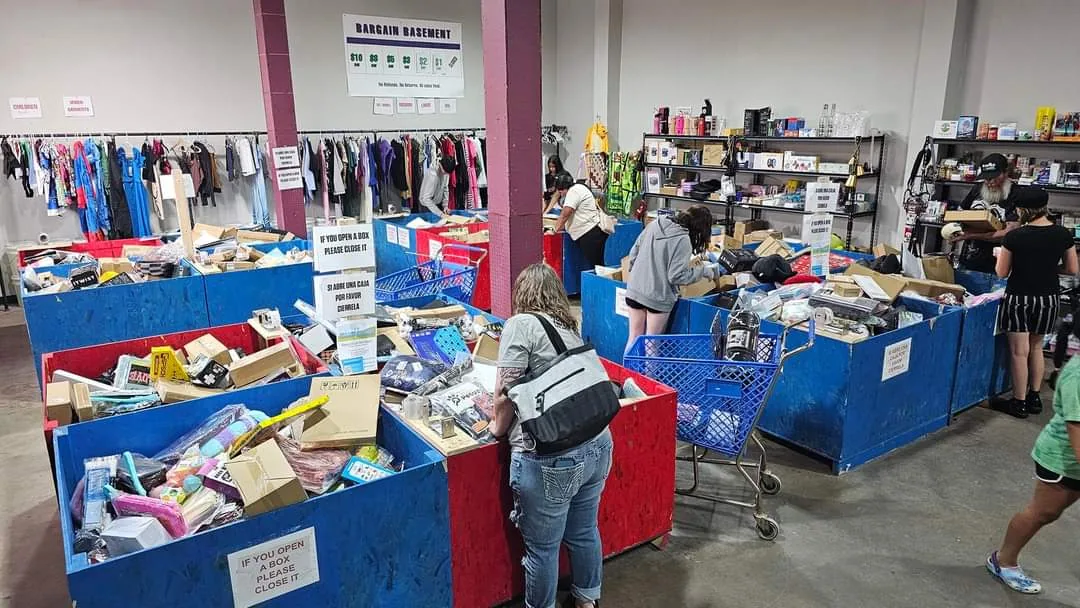 The Bargain Basement bin store in Hastings, NE — a liquidation store with daily price drops.