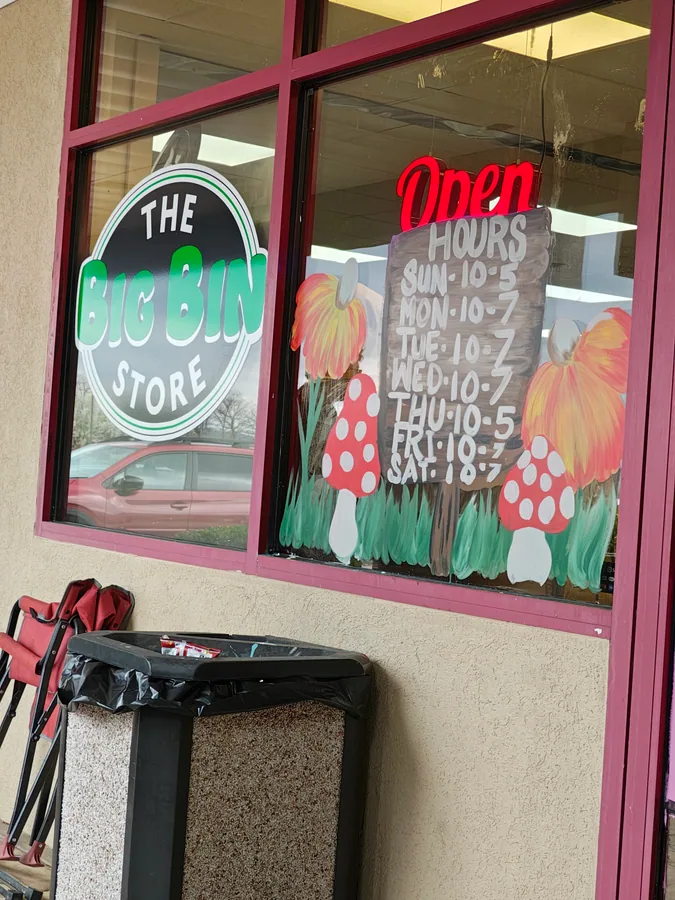 Inside The Big Bin Store bin store in Branson, MO showing liquidation bins and bargain finds.