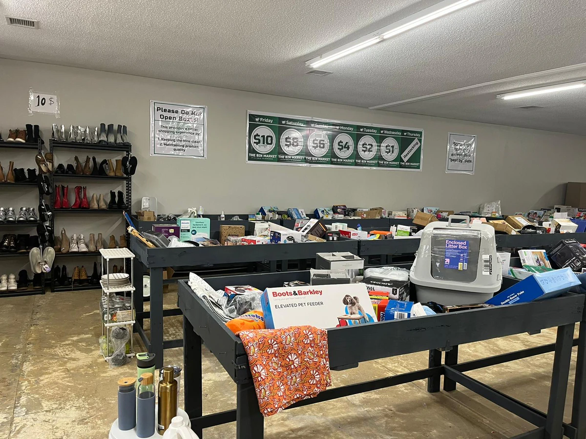 The Bin Market interior merchandise display - bin store in stanley, north carolina.