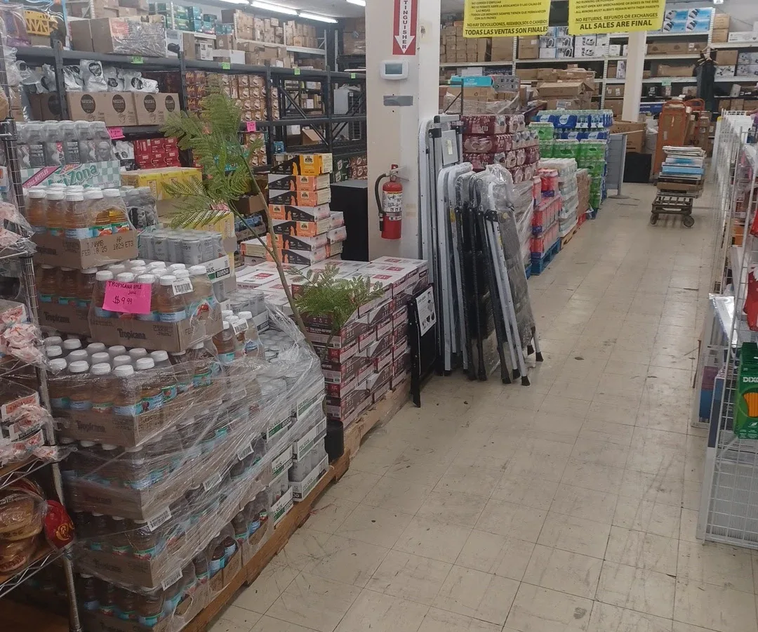 The Bin Store interior merchandise display - discount store in phoenix, arizona.