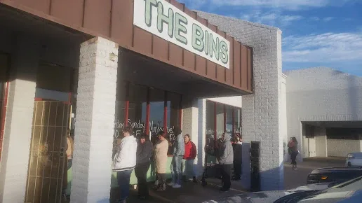 The BINS AZ interior merchandise display - bin store in phoenix, arizona.