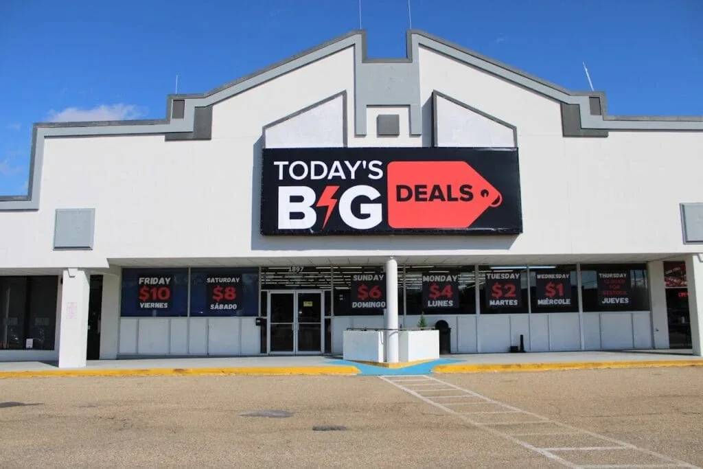 Today’s Big Deals, LLC interior merchandise display - electronics store in lafayette, louisiana.