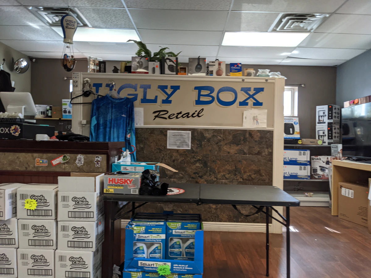 Ugly Box Retail interior merchandise display - store in bismarck, north dakota.