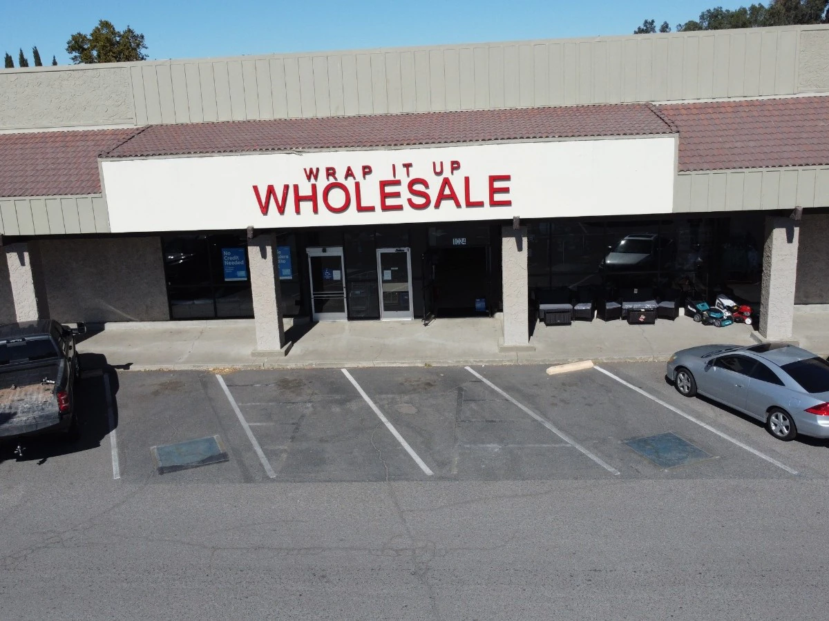 Wrap It Up Wholesale LLC interior merchandise display - wholesaler in orland, california.