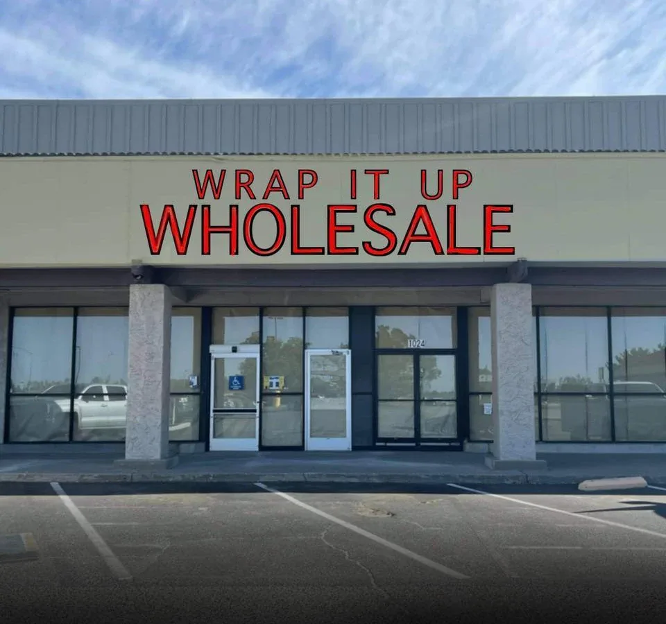 Wrap It Up Wholesale LLC interior merchandise display - wholesaler in orland, california.